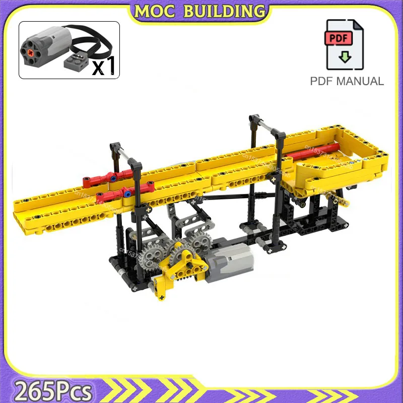 Wave GBC Module Technology Building Block MOC Small Ball Conveyor Assembly Line GBC Toy Education DIY Model