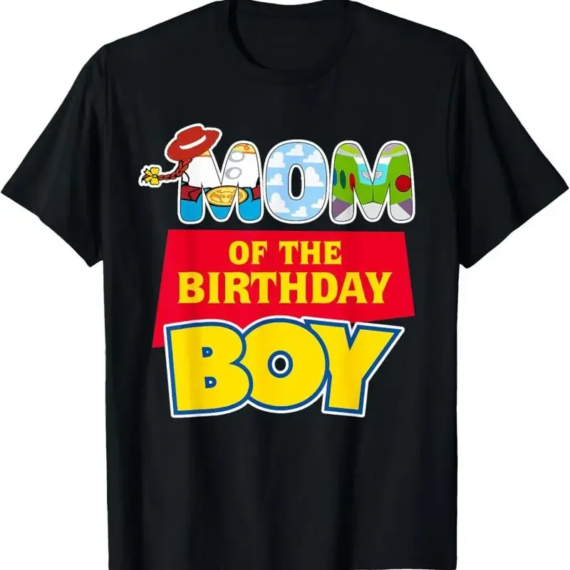 Mom Of The Birthday Boy Funny Story Family Matching Toy T Shirt