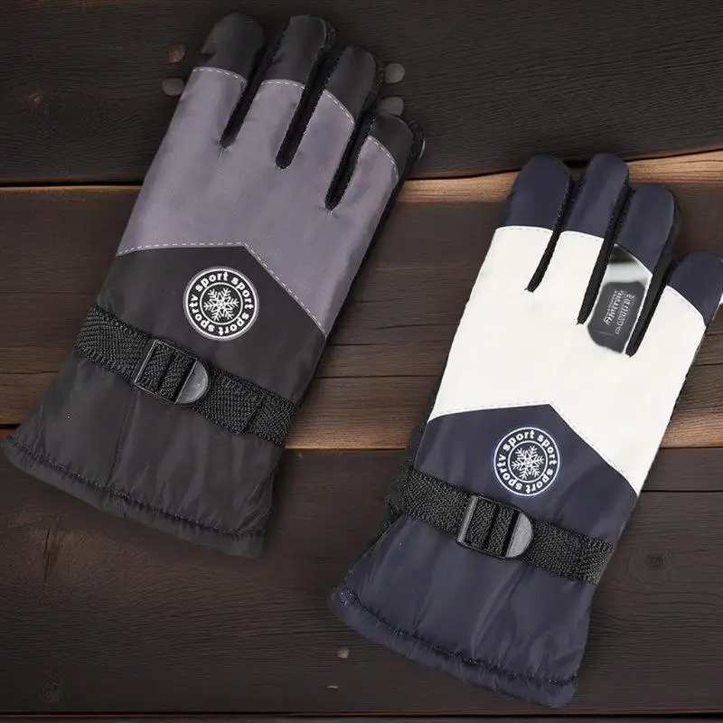 

Winter Unisex Snowboard Ski Gloves Non-slip Waterproof Motorcycle Cycling Fleece Warm Snow Gloves