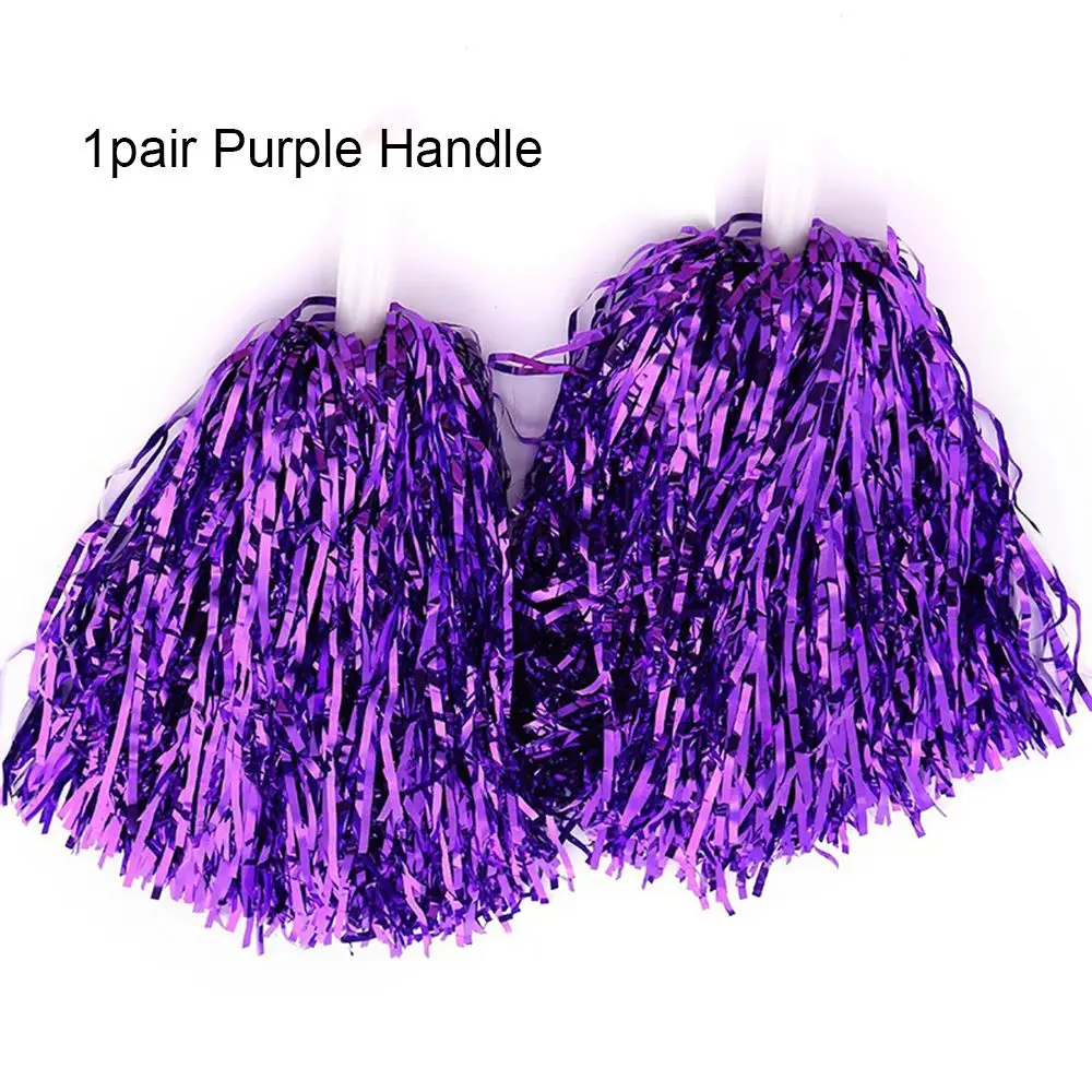 Concert Double hole handle Fancy Cheerleader pompoms Cheerleading Cheering Ball Dance Party Decorator Club Sport Supplies