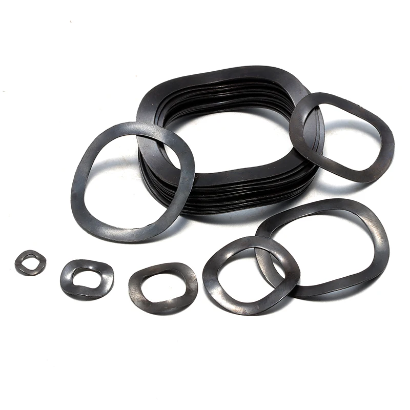 5-50pcs Three Wave Crest Wave Washers Wave Type Gasket Spring Washer M3 M4 M5 M6 M8 M10 M12 M14 M16 M19 M21 M24 M27-M118
