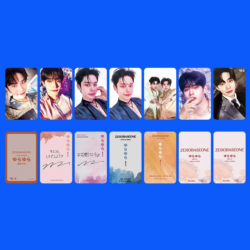 ZB1 JAPAN 1ST SINGLEAlbum Selfie Card ZhangHao HanBin JiWoong Random Card KPOP GunWook GyuVin Ricky Matthew YuJin Fans Gifts