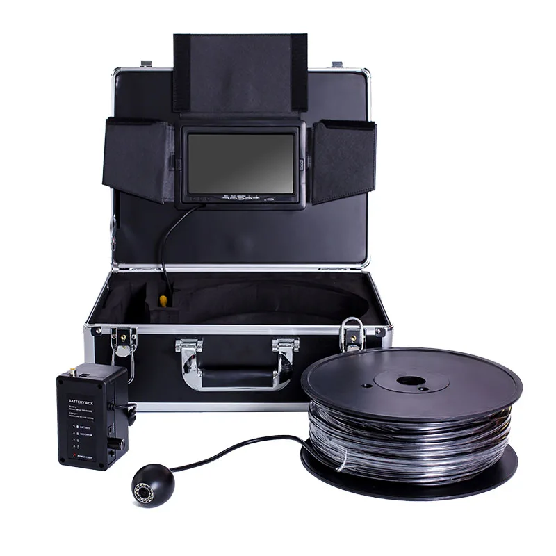 New Design High Quality Long Range Underwater Fishing Fish Finder DVR IP68 Waterproof 7-inch LCD Rechargeable Battery 50M Depth