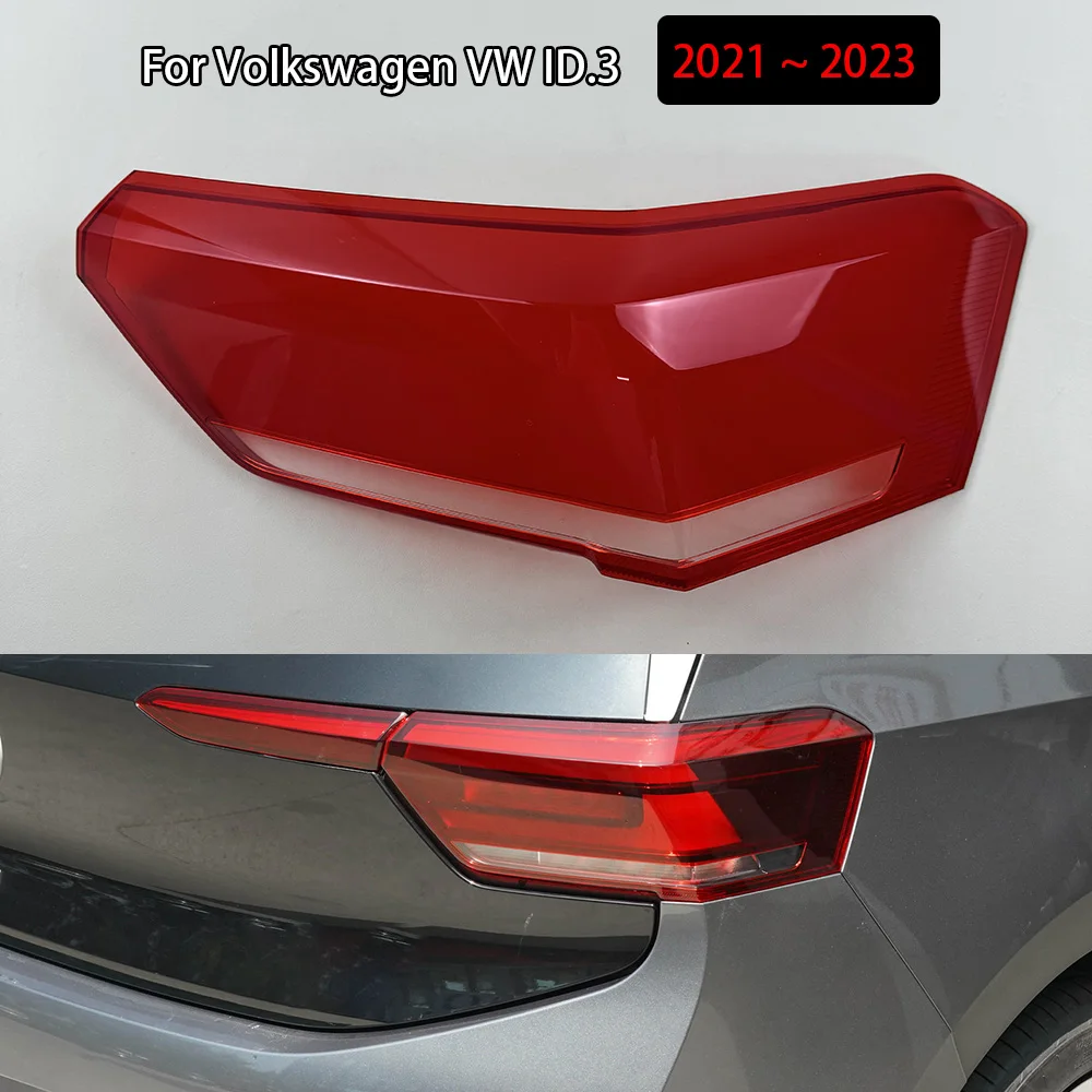 

For Volkswagen VW ID.3 2021 2022 2023 Taillamp Transparent Lampshade Shell Masks Taillight Cover Lens Plexiglass