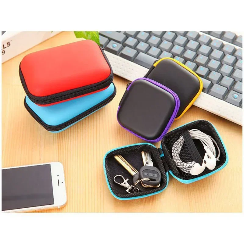 Home Portable Zip Lock Organizer Case Storage Box Rectangle Storage Bag Mobile Phone Data Cable Charger Fingertips Package Bag