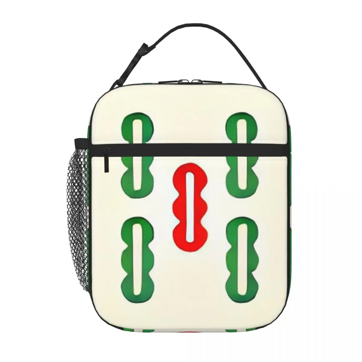 Bestselling Interesting Mahjong Five Strip Sporty Insulated Lunch Bag Daily Commuting Snack Bag