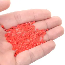 Bandas de goma rojas para pesca, accesorio de pesca, anillo de Clip de insectos rojos para pesca, granulador de gusano de sangre, accesorios de cebo, aparejos de pesca, 200 Uds.