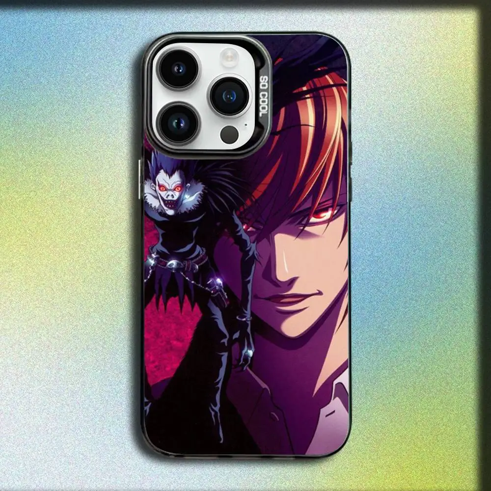 حافظة هاتف D-Death N-Note Manga لهاتف iPhone 17,16,15,14,13,12,11,Pro,Max,Plus,E,SE4,Air,Mini Black IMD Box