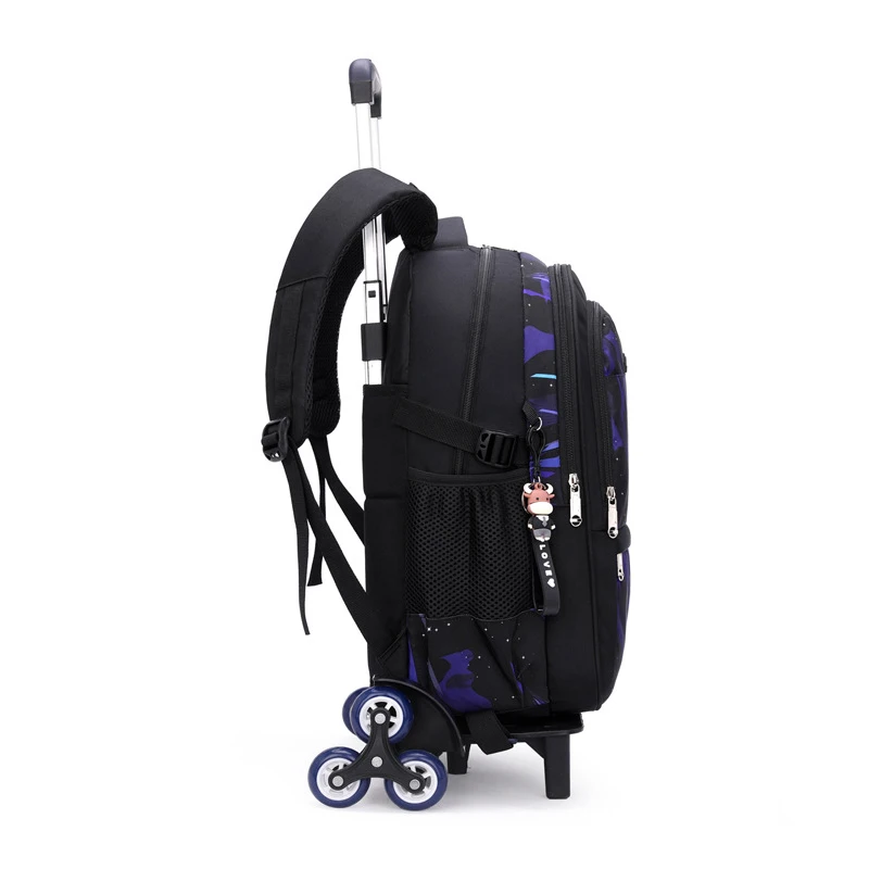 School Rolling Backpacks School bags for Boys Trolley with Wheels Waterproof Orthopedic School Bag Student Wheeled Backpack