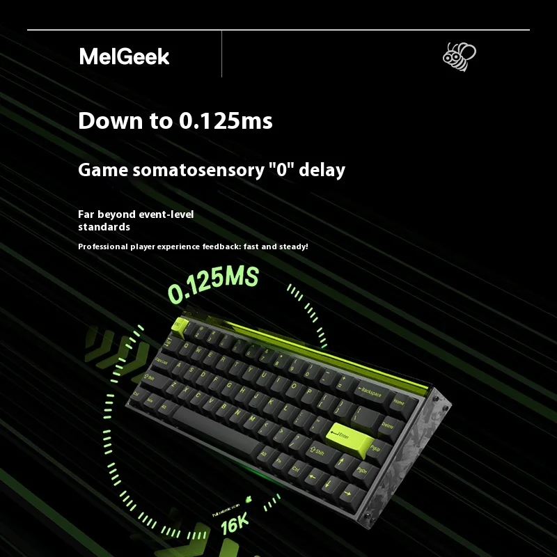 Imagem -06 - Melgeek Made68 Interruptor Ultra Magnético Teclado de Alumínio Chave Completa 16k Personalizado Esports Jogo Teclado pc Gamer Contração Fearless