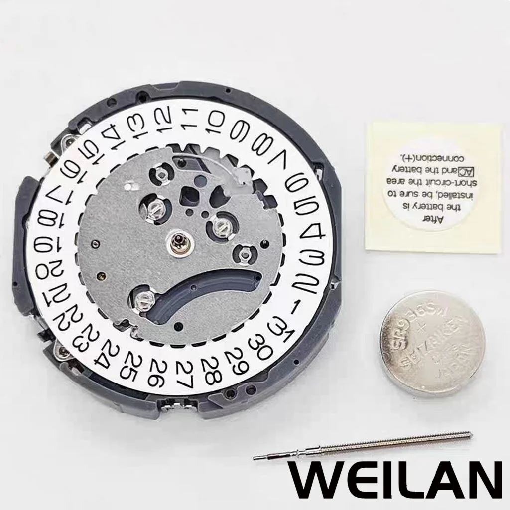 VK63 VK63A Quartz Movement Chronograph 24 Hours Replace for Watch Single Calendar