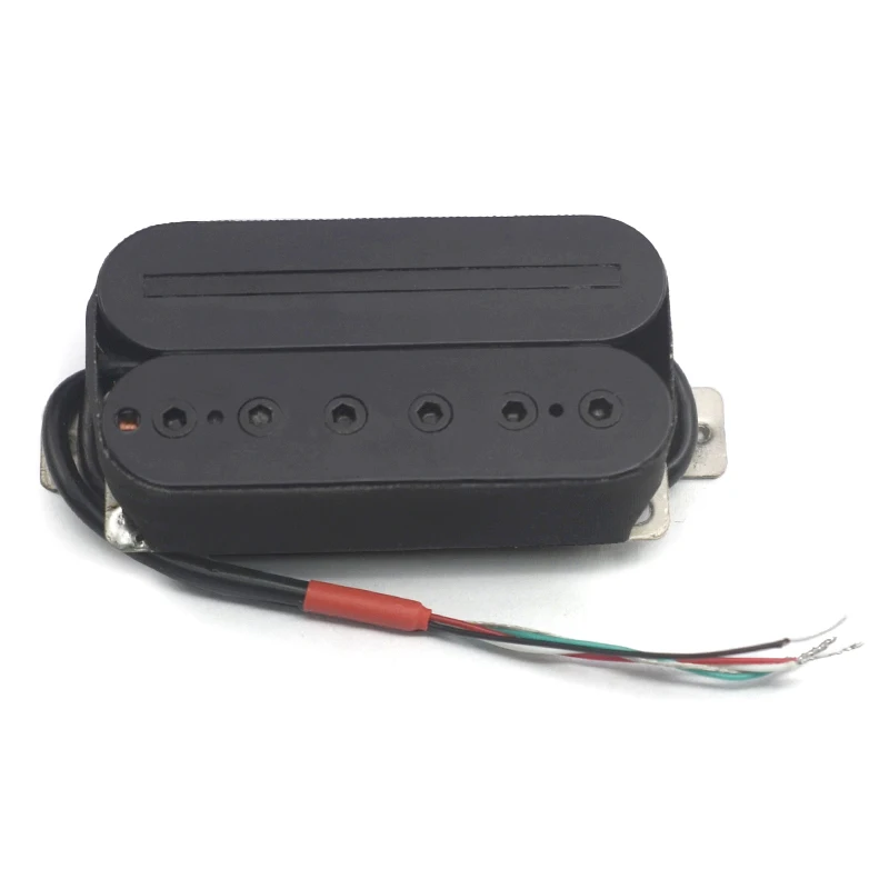 Alnico V Electric Guitar Humbucker 16.6K Blade/Hex Screw Adjusting Dual Coil with 4 Conduct Cable/Coil Splitting Alnico 5 Black