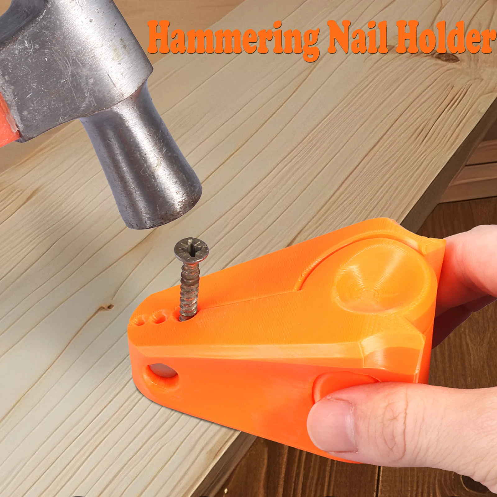 

Hammering Nail Guide Holder Finger Protection Tool Small Plastic Safety Device to Prevent Finger Injuries for Woodworking Tools