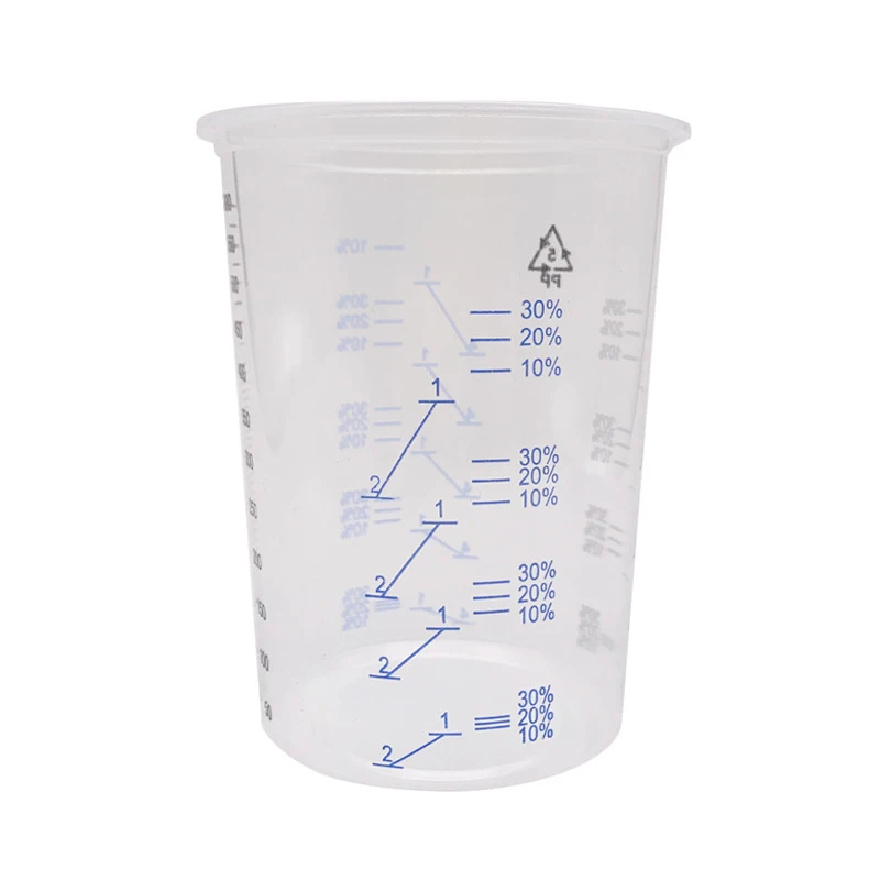20Pcs Plastic Disposable Paint Mixing Cup Measurements Cups For Resin Epoxy Pour 600ML Limited Time Offer