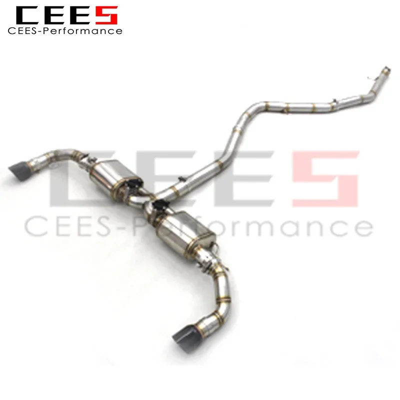 CEES  outlet high quality Stainless Steel Valve Exhaust Exhauster System For BMW X5 F15 Tuning Exhaust Muffler Pipes