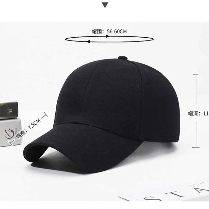 블랙 캡 솔리드 컬러 야구 모자 스냅 백 캡 카스켓 모자 장착 캐주얼 고라스 힙합 아빠 모자 남성용 여성용 유니섹스