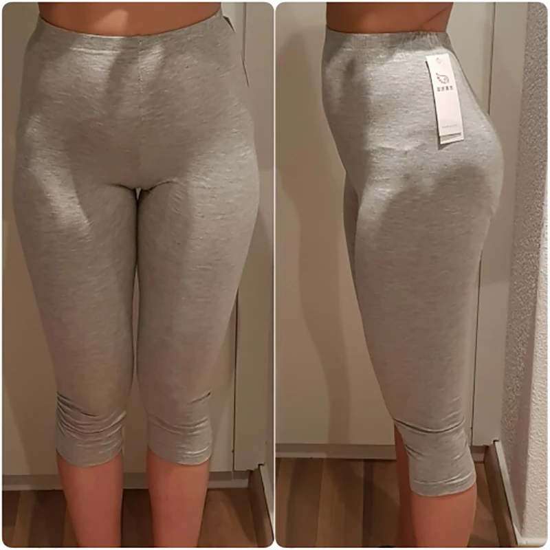 Leggings informales de cintura elástica para mujer, mallas de fibra de bambú de talla grande, Leggings DE ALTO estiramiento, pantalones básicos de entrenamiento