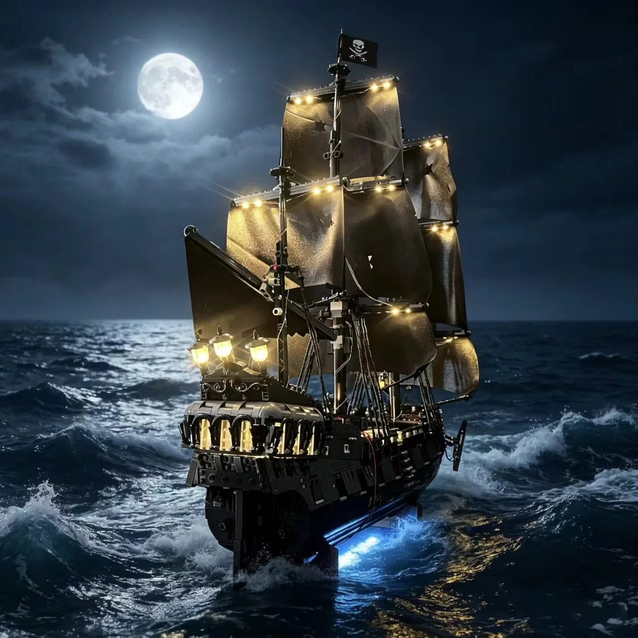 2026 New LED Light Compatible For Pirate Ship 10365 Building Blocks Remote Control Lamp (Not Include Building Blocks) Christmas - view 2