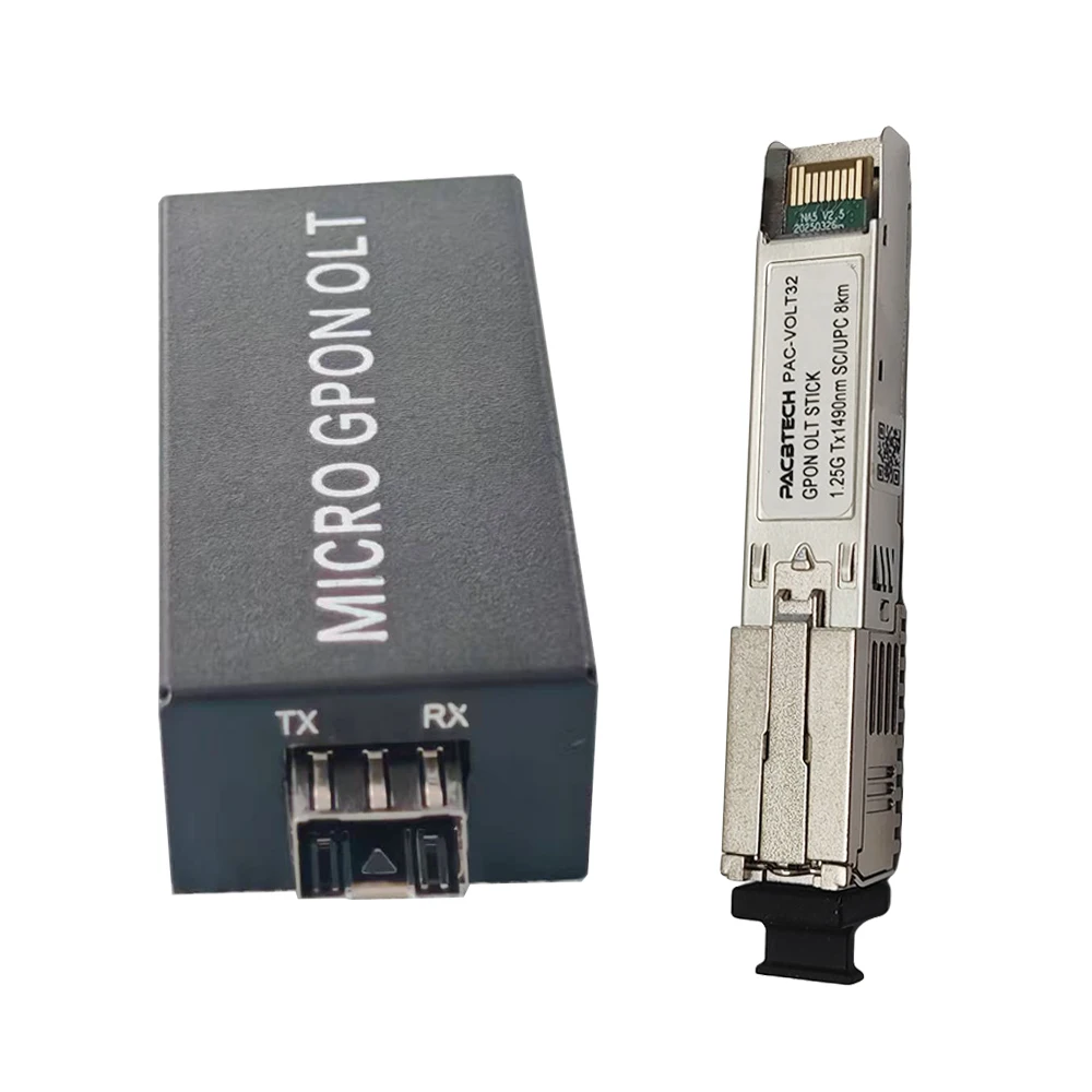 جديد وصول مايكرو GPON OLT عصا منفذ واحد المحمولة FTTH FTTx SC UPC SFP 1GE جزءا لا يتجزأ من الألياف البصرية الصغيرة المعدات OLT