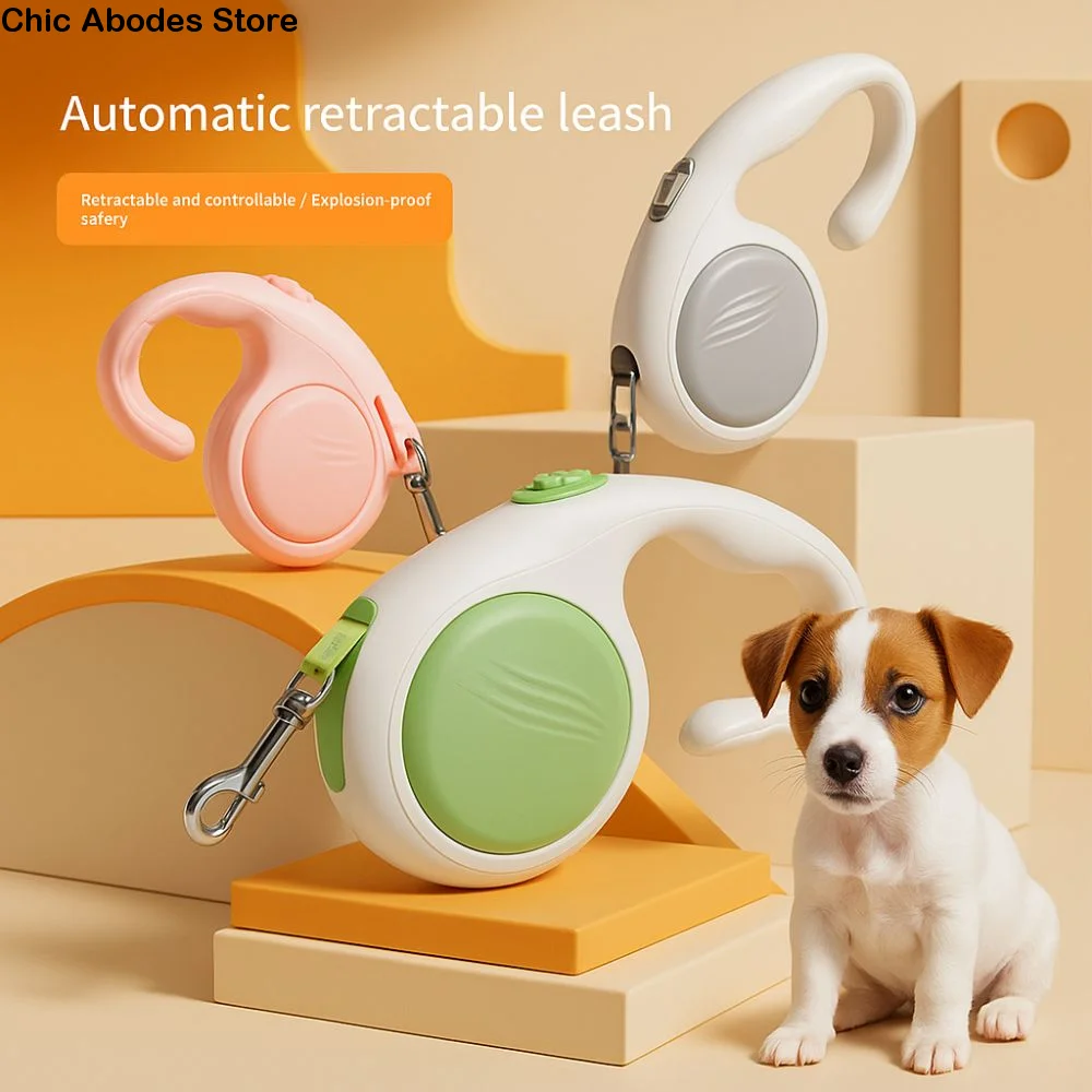 

Flexible 3m Dog Leash Automatic Retractable Anti-Slip Handle Dog Rope Controllable Safety Pet Leashing Dog Chain Cat