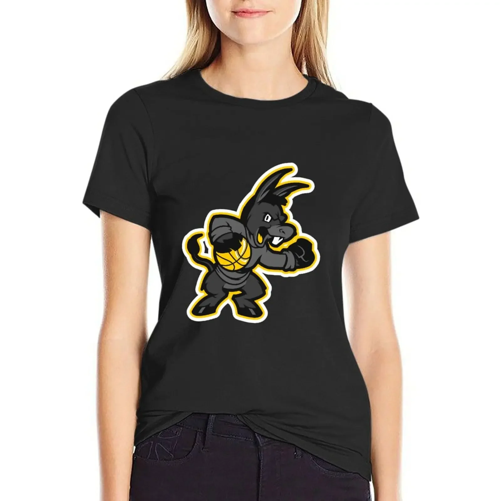

Donkey Basketball Player T-Shirt cute clothes animal print shirt for girls animal prinfor black t shirts for Women
