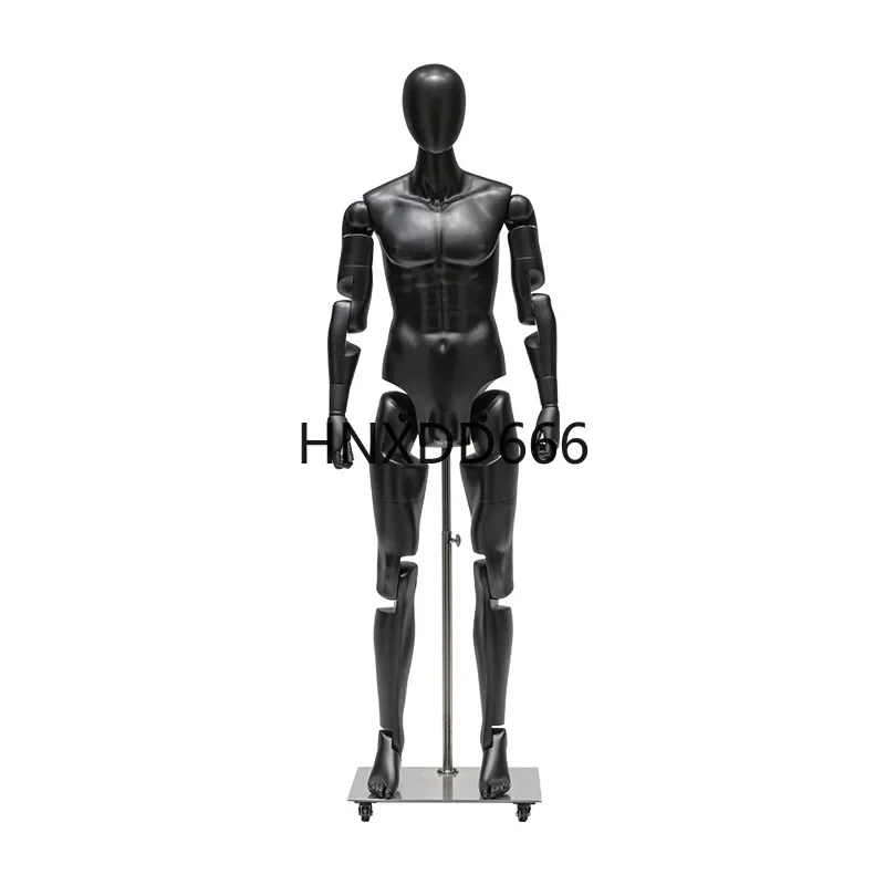 Sports model props man station full body dummy running robot female movable joint model display stand