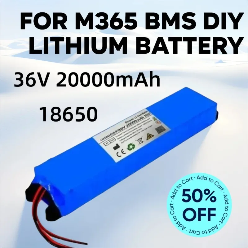 

M365 36V 20000mAh 18650 High Quality Battery Pack for M365 BMS DIY Lithium Battery