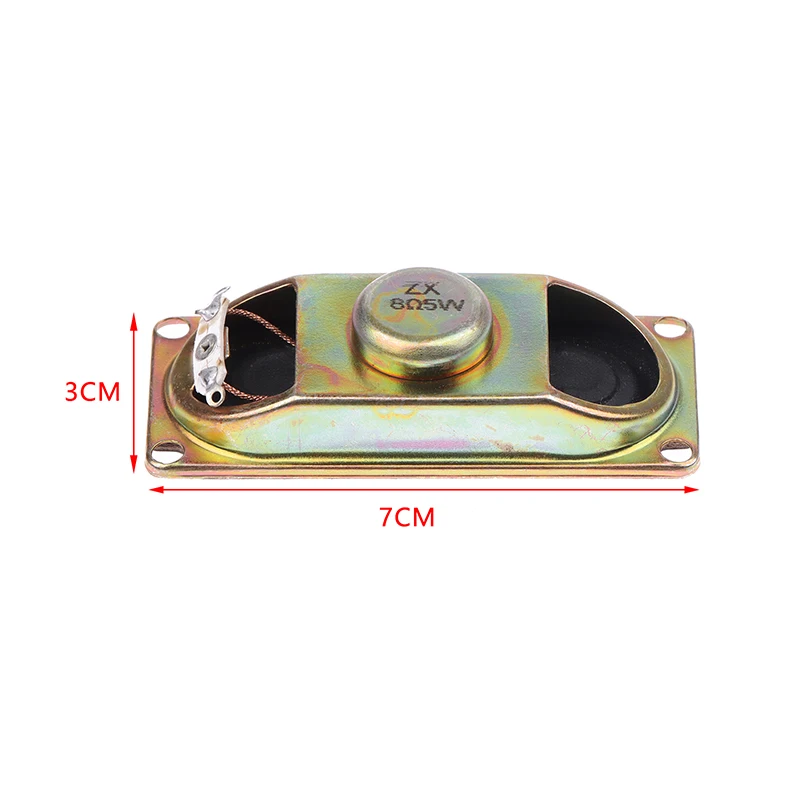 Alto-falante para DIY eletrônico, alto-falante de chifre, alto-falantes, monitor, TV, 8 ohms, 5 W, 8R, espessura 17mm, 30x70mm, 2 pçs/lote