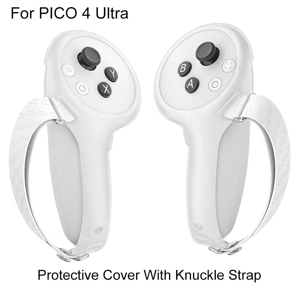 New VR Accessories Protective Cover Case For PICO 4 Ultra Touch Controller Protective Cover Handle Grip With Knuckle Strap