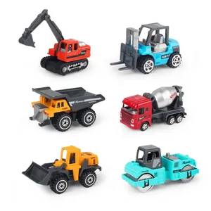 6 PCs/Set Alloy Engineering Truck Toy Classic Construction Model Fahrzeugträger Traktor -Baggerspielzeug für 3 Jahre Jungen Geschenke 8 Hauptverkaufsspielzeug - №6