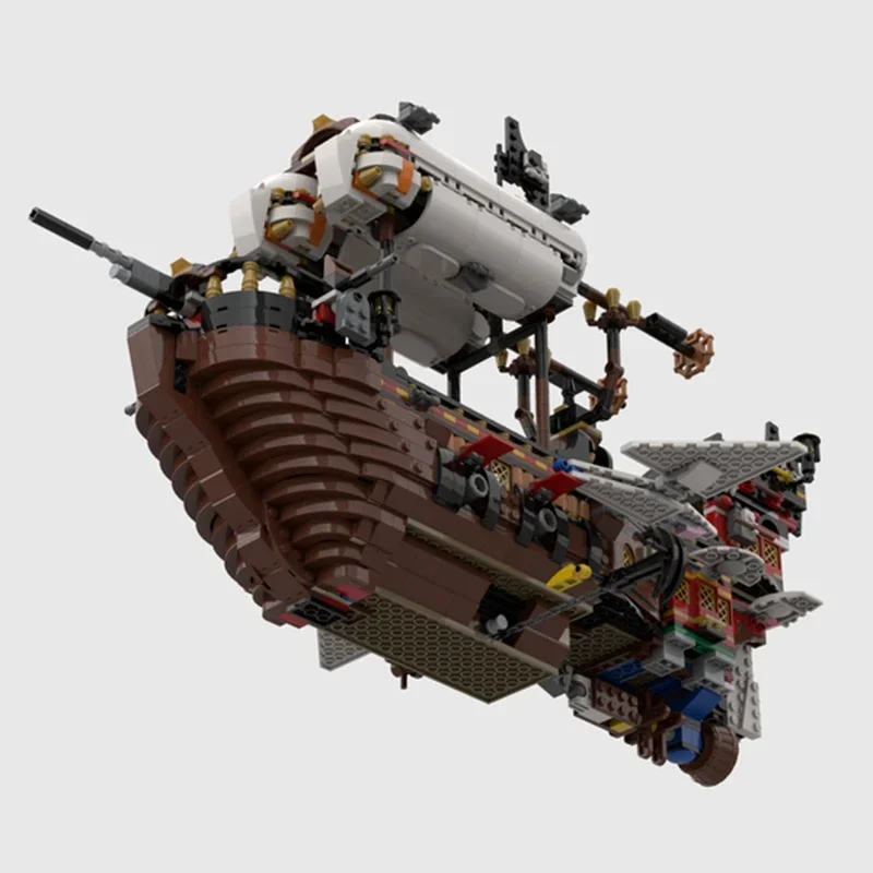 Moc Building Bricks Military Model Pirates Great Airship Technology Modular Blocks Gifts Toys For Children DIY Sets Assembly