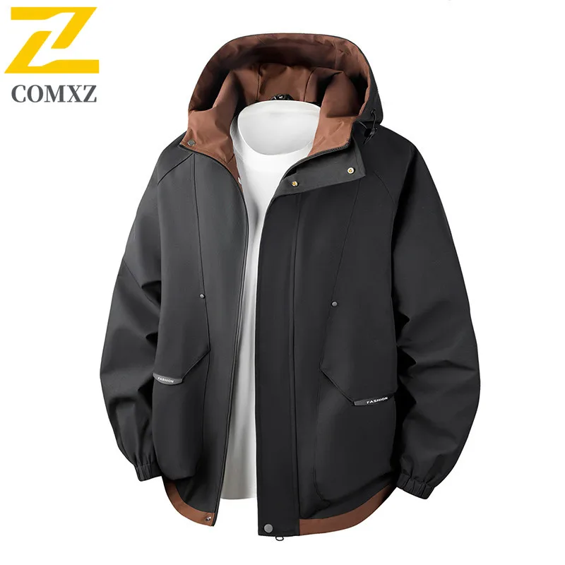 

Мужская куртка с капюшоном, высококачественная молодежная уличная куртка в стиле Харадзюку, японское мужское пальто, повседневная универсальная куртка для занятий спортом на открытом воздухе, S-3XL