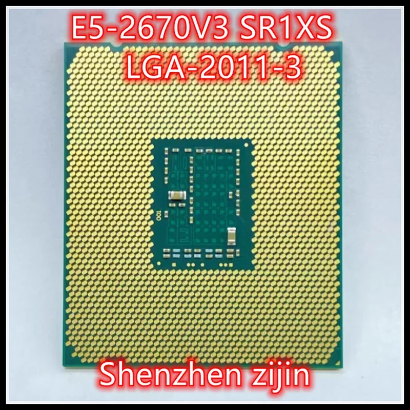 E5-2670V3 SR1XS E5 2670v3 E5 2670 v3 2.3 GHz עשר-Core עשרים-ארבעה-חוט מעבד מעבד 30M 120W LGA 2011-3