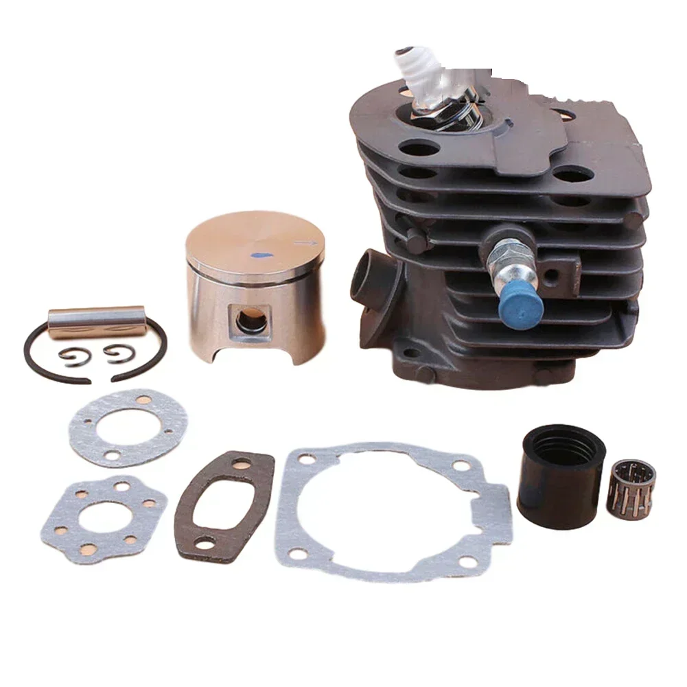 Cylinder Piston Kit W/ Intake Fit For 50 51 55 55 Nikasil 46mm Chainsaw Parts Cylinder Piston Kit Gasket