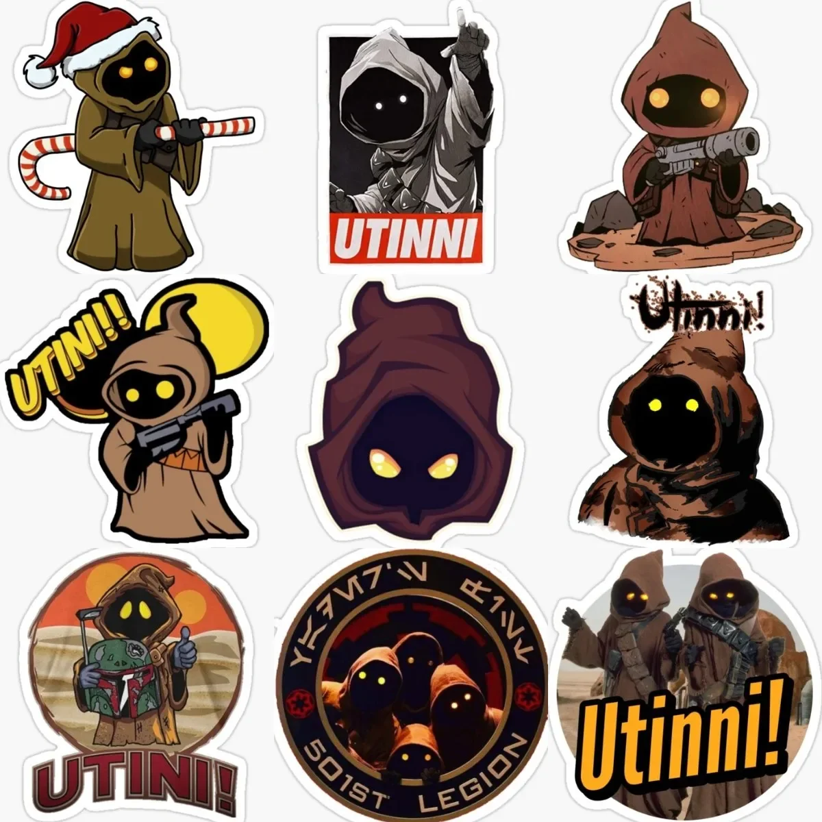 

JAWA Utini Speedway Creative Catoon Stickers Motor Wall Table Home Camper Van Bicycle Window Laptop Car Bicycle Off-road Decal