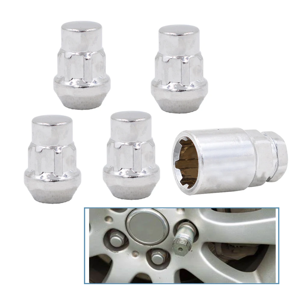 Compatible with a variety of vehicles featuring M12 x 1.25mm conical nuts Wheel Locking Nut Locking Nut M12 x 1.25mm