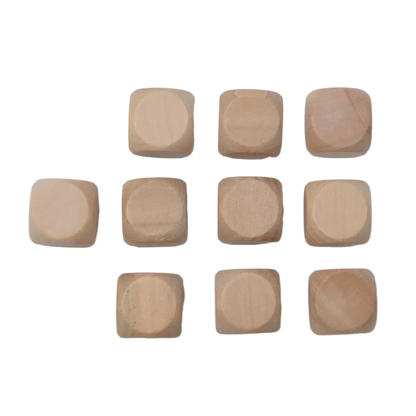 Unleash Your Creativity Set Of 10 Blank Wooden Dice Cubes For Unique DIY Crafts And Custom Designs Various Sizes Available