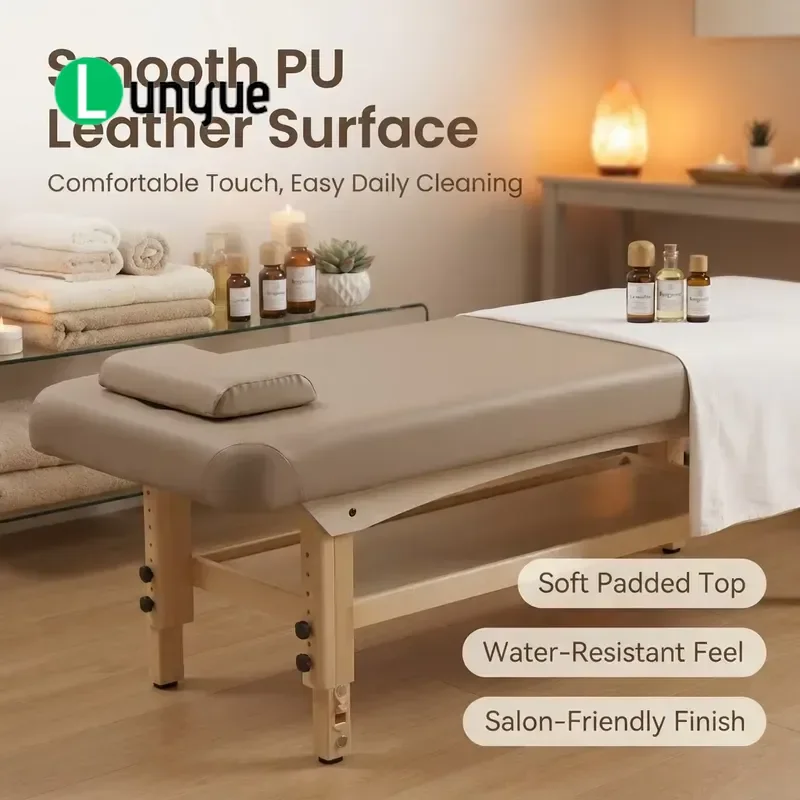 Portable Thai Massage Bed Solid Wood Structure Fully Adjustable Modern Design for Bedroom Spa Use Best Selling