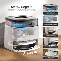 LEFANT M3L Robot Vacuum Cleaner, 12000 Pa Suction 220 min Battery, All-in-one Base Station,DToF Navigation, Double Rotary Cloth 3