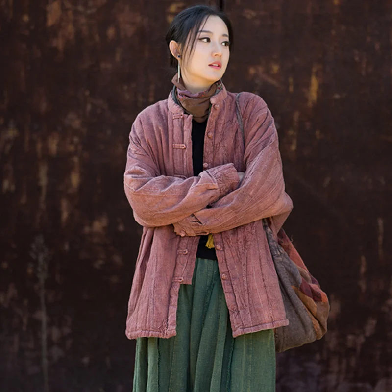 Women's Winter down Jacket 2025Warm Cotton-Padded Casual Vintage Thick Parka Outerwear Cold-Resistant Female Coat