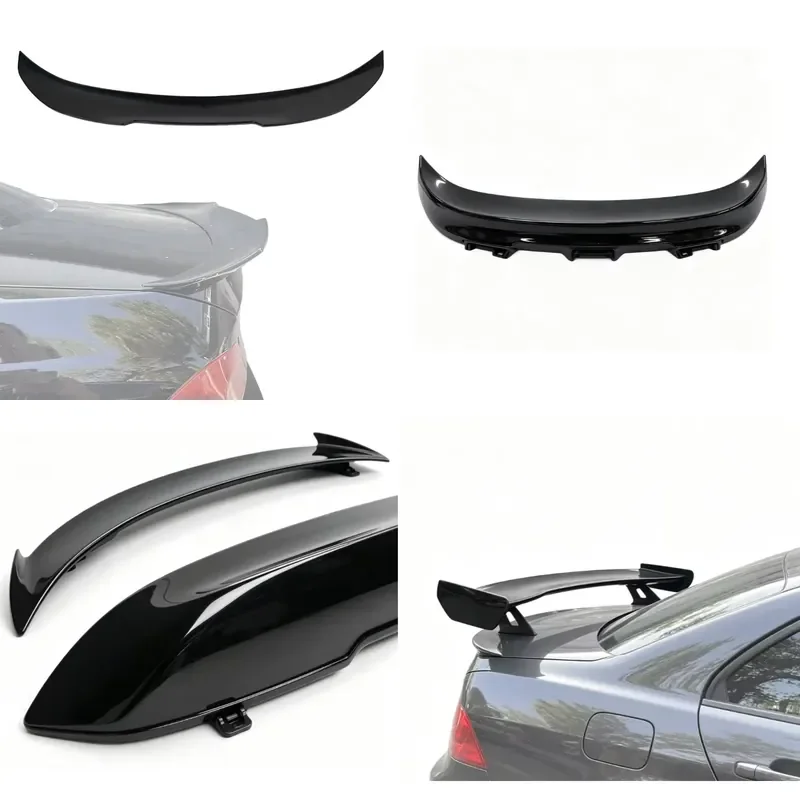 for Bright Black ABS Single Layer Roof Spoiler Car Rear Tail Wing Trunk Lip Universal Accessories for Car Tail Modification