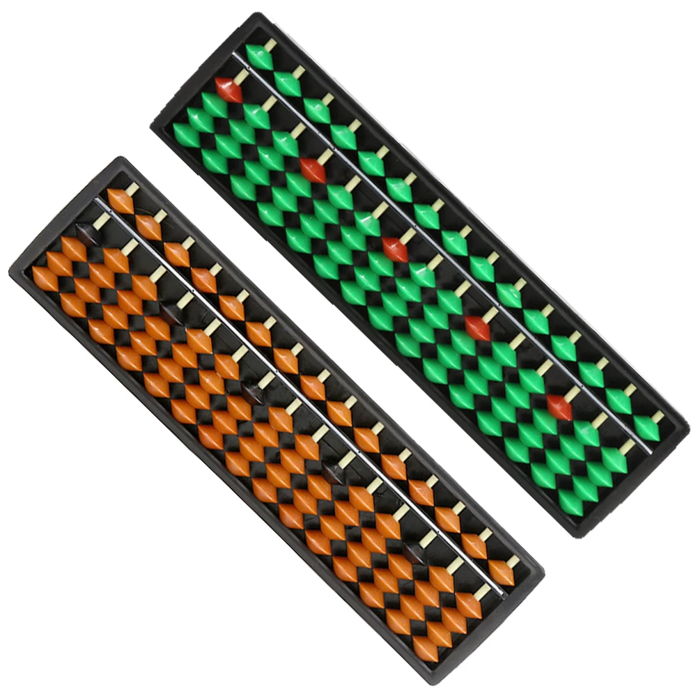 2 Stuks Kleine Telraam Voor Hoofdrekenen Kinderen Educatief Tellen Speelgoed Draagbare Houten Plastic 15 Staven Math Tool