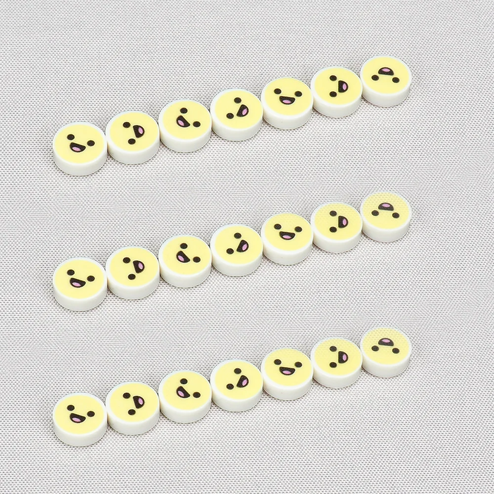 MOC 10 قطعة مطبوعة 98138 وجه سعيد عيون نمط اللبنات أطقم بهيجة الديكور الطوب الجسيمات ألعاب تعليمية الهدايا #3