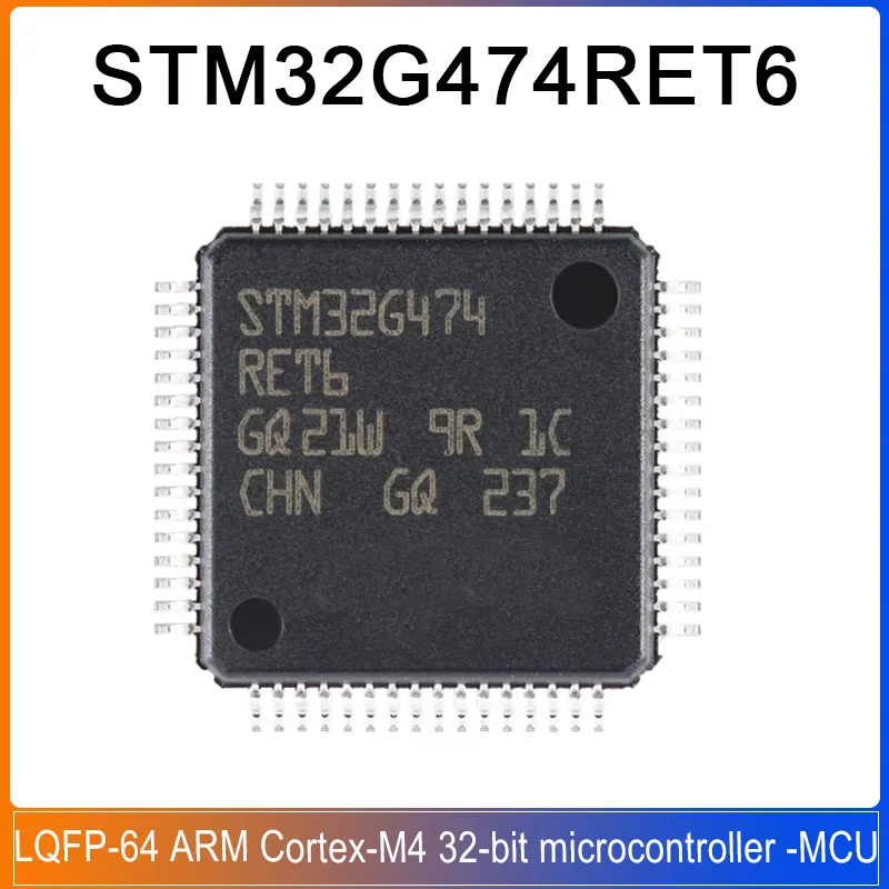 1-5PCS STM32G474RET6 LQFP-64 STM32G 474RET6 ARM Cortex-M4 32-bit Microcontroller -MCU