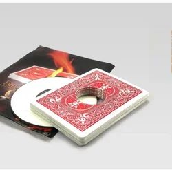 Fire of Card Set Poker Cards Magic Tricks Magic Props Mentalism Accessories Stage Fire Magia Comedy Funny Gimmicks Street Bar