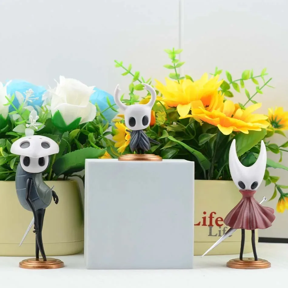 3 pz/set Hollow Knight GK Gioco Anime Figurine Anime Action Figure Scultura Modello Da Collezione PVC Statua Decorazione Ornamento Giocattolo