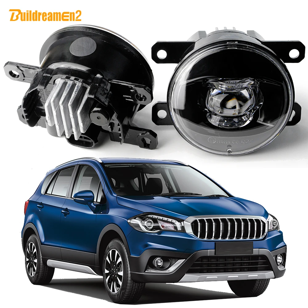 2 X Zespół świateł przeciwmgielnych LED do Suzuki SX4 S-Cross 2015 2016 2017 2018 2019 2020 2021 2022 2023 30W H11 Samochodowe przednie światło przeciwmgielne