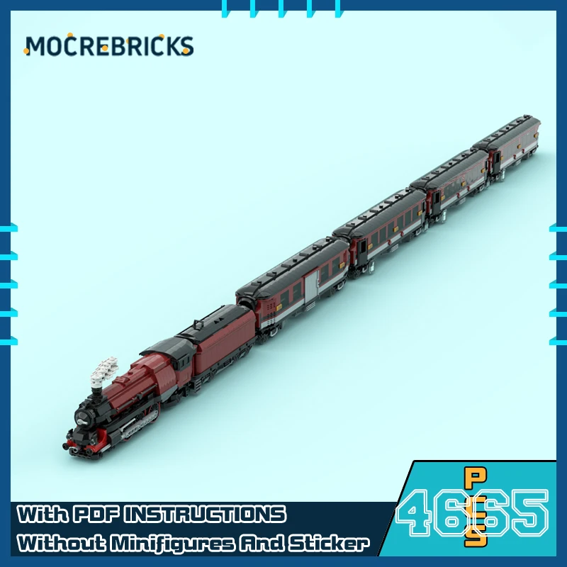 

MOC British Railway LMS Princess Royal 6201 Train Set Model DIY Building Block Assembly Technology Bricks Toys For Gifs