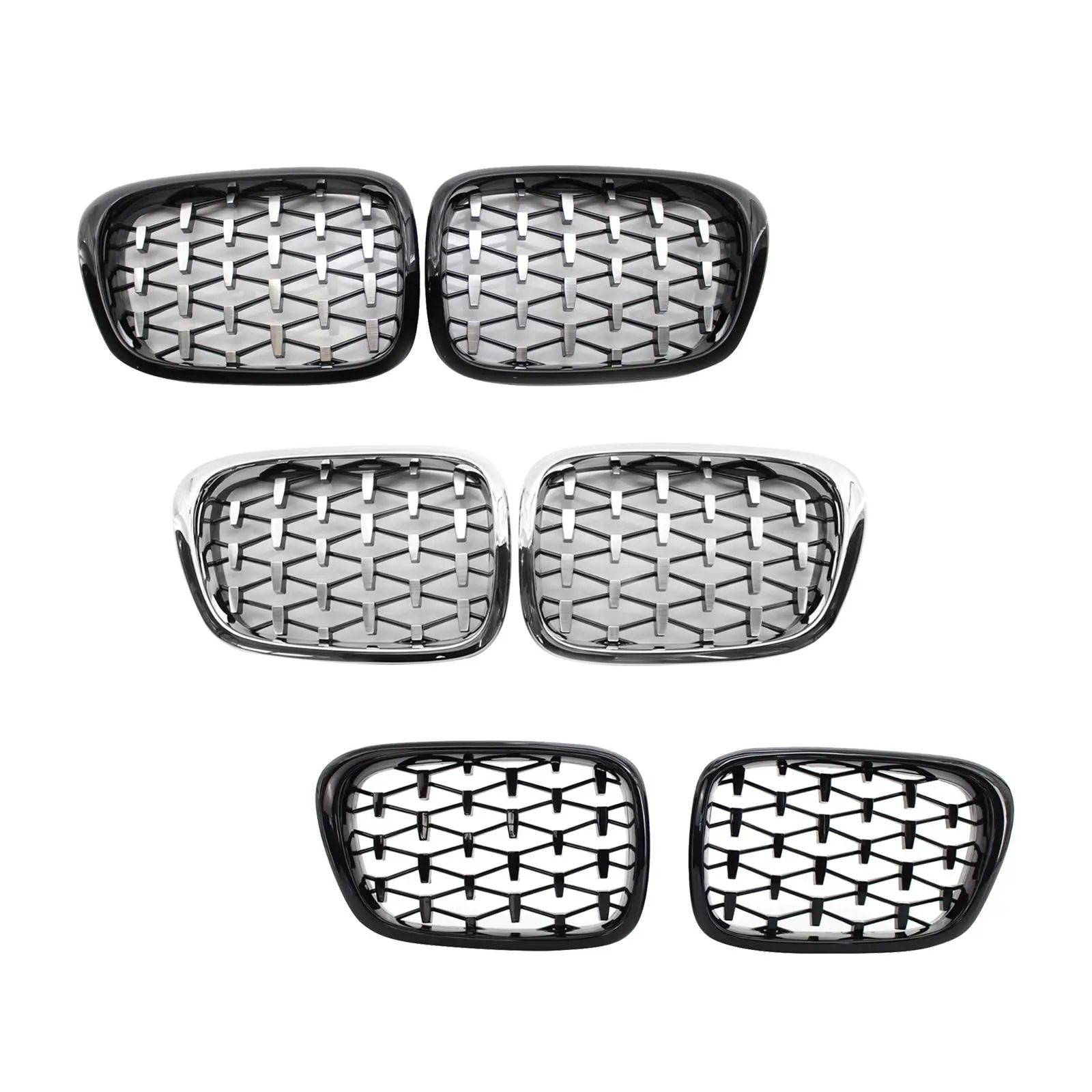 2Pcs Automotive Front Kidney Grille 51137005837 Left Right Wear Resistant for BMW 5 Series E39 525i 525TD 540IP M5