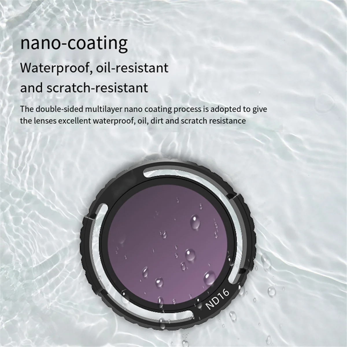 Объектив из алюминиевого сплава ND16 Фильтр для объектива для дрона Avata 2, водонепроницаемый, с защитой от белого ультрафиолета
